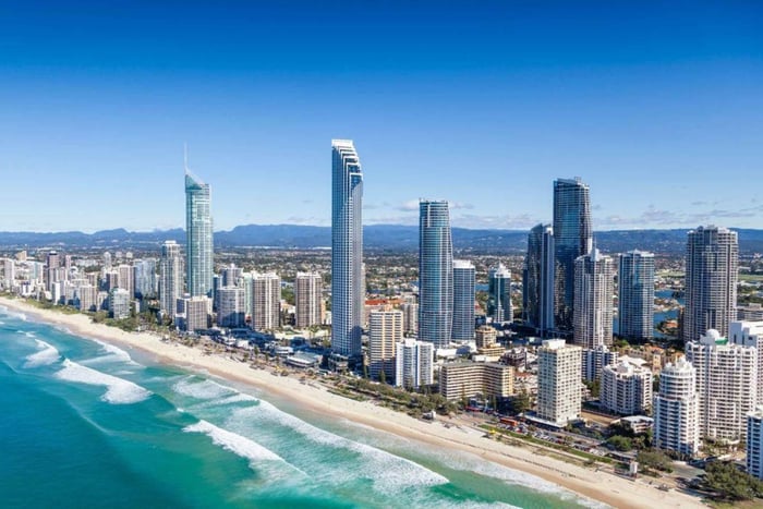 Fra Brisbane: Dagstur til Gold Coast med lunsj