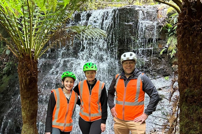 Selbstgeführtes Offroad-Fahrradabenteuer im Regenwald am Mount Wellington