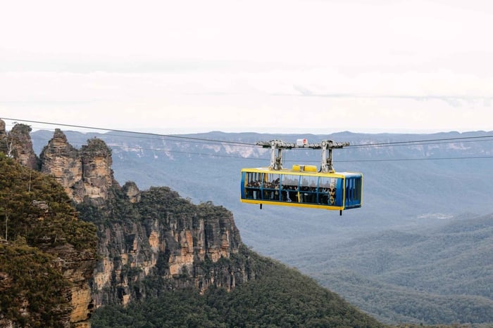 Sydney: Blue Mountains Scenic World, djurpark och lunch