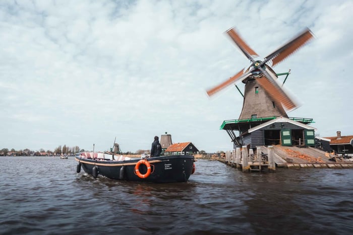Zaanse Schans: Båttur til vindmøllene med live guide