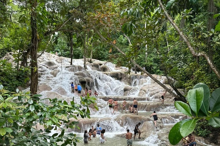 Giamaica: cascate del fiume Dunn, tour di 9 miglia e laguna opzionale