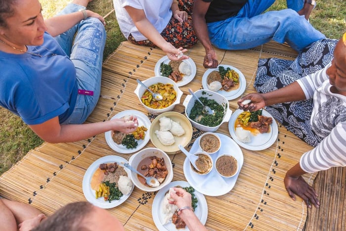 Livingstone: Traditional Zambian meal at a local home