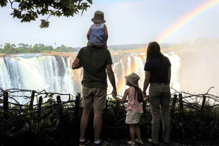 Privat familjesafari i nationalparken Mosi-oa-Tunya