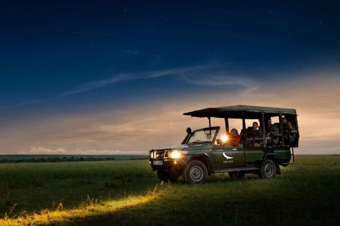 Victoria Falls: Big 5 Night Rhino Game Drive + Bush Dinner