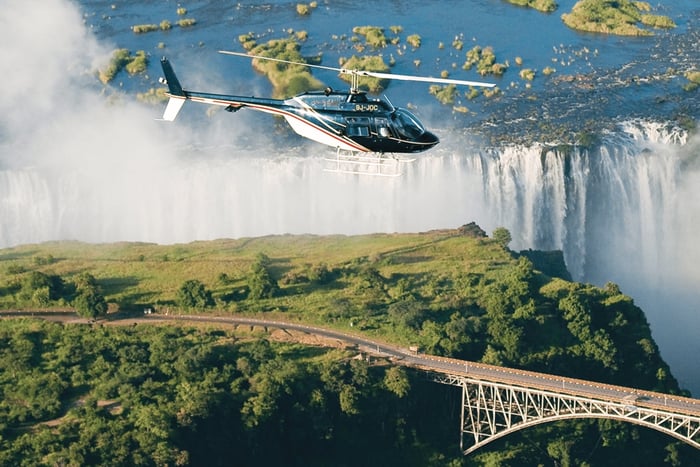 Cataratas de Vitória: Voo de Helicóptero com Vídeo e Certificado