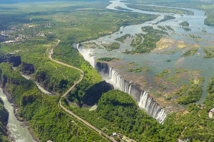 Victoria Falls: Helicopter Tour with Hotel Pickup