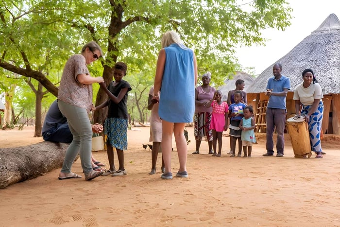 Chutes Victoria, Zimbabwe : visite d'un village traditionnel