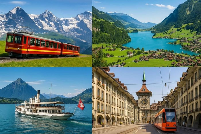 3 Privately Guided Swiss Travel Pass Train Tours from Zurich