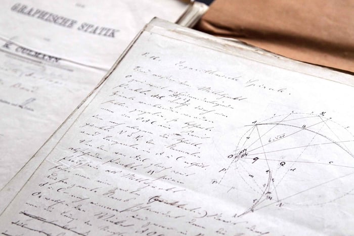 Visite de l'ETH Zurich : Culmann et la statique graphique