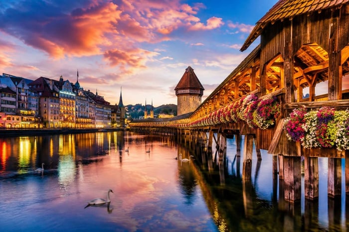 Fra Zürich: Luksusutflukt til Luzern og Bürgenstock med vakker utsikt