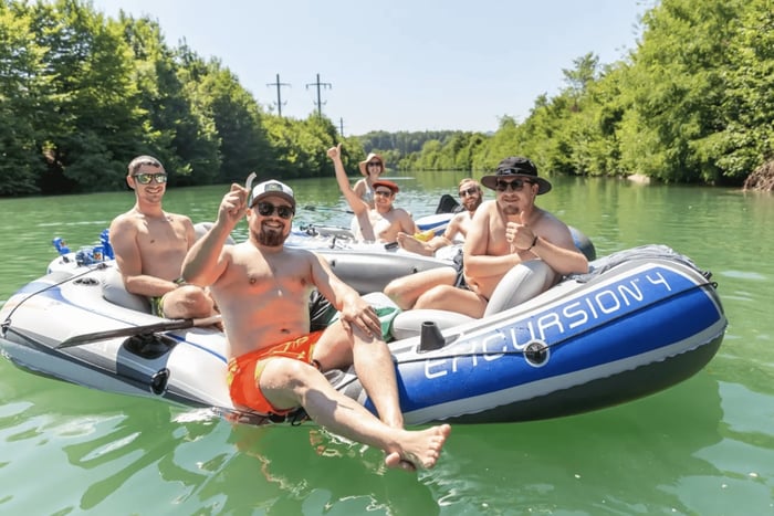 Self-Guided Limmat River Rafting to Dietikon