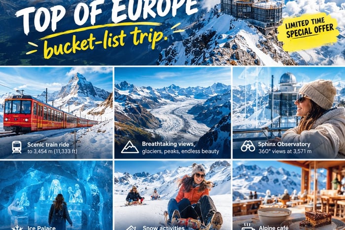 Switzerland: 5-Day Tour with Jungfraujoch & Mount Titlis