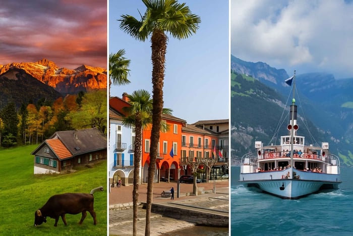 Zurich: 3 Train Tours to South, East & Central Switzerland