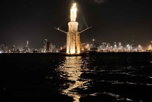 2 tunnin retki Cartagenassa Auringonlaskunäkymä juhlaveneessä