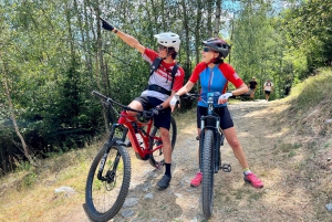 Høydeopplevelse over Chamonix med el-sykkel