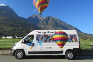 Aosta: Hot-air balloon flight with splendid view of the Alps