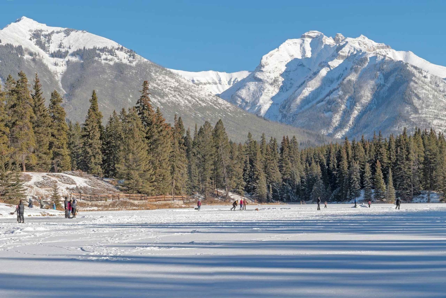 Banff/Canmore: Banff Snowshoe Adventure at Johnson Lake