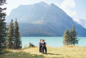 Banff/Canmore: Soluppgång vid Moraine Lake med Lake Louise som tillval