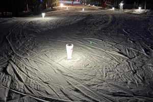 Aulas de esqui para principiantes à noite - Argentière