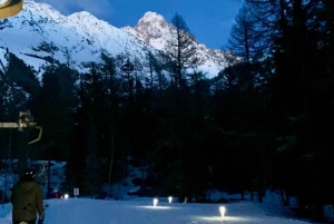 Aulas de esqui para principiantes à noite - Argentière