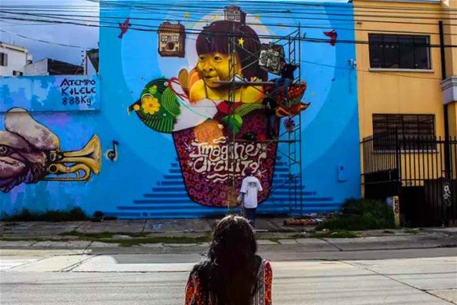 Bogotá: Visita à arte do graffiti com serviço de busca no hotel