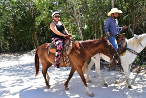 Cancun: Adventure Tour with Horseback, Cenote, ATV, Ziplines