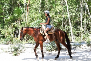 Cancun: Adventure Tour with Horseback, Cenote, ATV, Ziplines