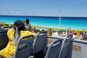 Cancun: bussikierros – kaupunkiseikkailu parhailla pysähdyksillä