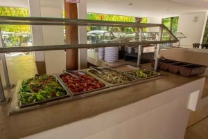 Cancún: Catamarantocht naar Isla Mujeres met open bar en lunch