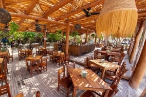 Cancún: Catamarantocht naar Isla Mujeres met open bar en lunch