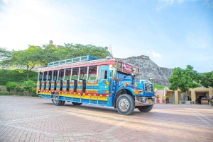 CARTAGENA: BILINGUAL HISTORICAL CITY TOUR IN A TRADITIONAL CHIVA (TRADITIONAL CHIVA)