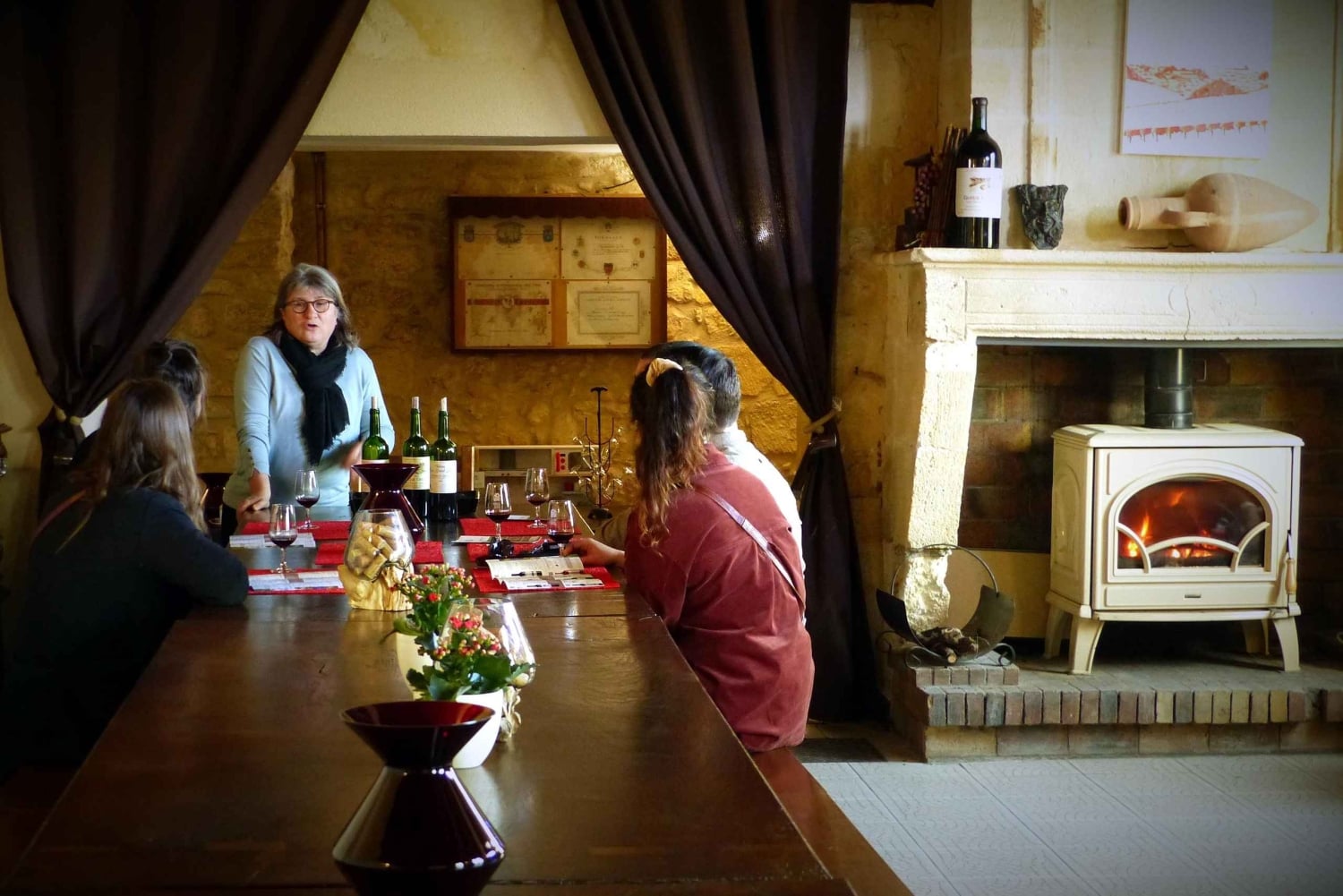 Château Champion: Vinterpromenad och mys vid eldstaden