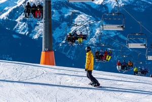 Courchevel: Private Ski Safari with transport