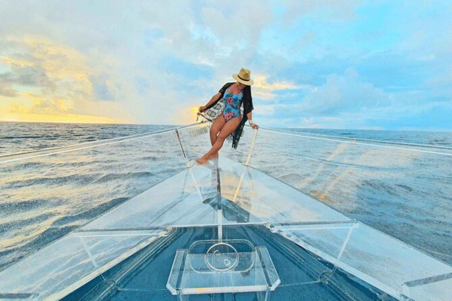 Cozumel: Clearboat in Cozumel + Schnorcheln + Erfrischungen!!