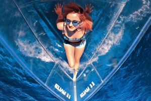 コスメル島：シュノーケルとドリンク付きの小旅行クリスタル ボート ツアー