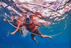 コスメル島：シュノーケルとドリンク付きの小旅行クリスタル ボート ツアー