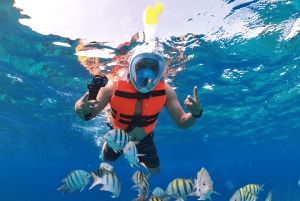 コスメル島：シュノーケルとドリンク付きの小旅行クリスタル ボート ツアー