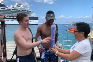 Cozumel : Excursion privée VIP en bateau à fond de verre et plongée en apnée