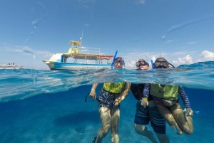 Cozumel : Excursion privée VIP en bateau à fond de verre et plongée en apnée