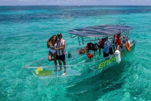 Cozumel Snorkeling Adventure on a Clear Bottom Boat