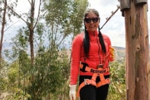 Cusco: Cachimayo Adventure Tour med Skybike og Via Ferrata