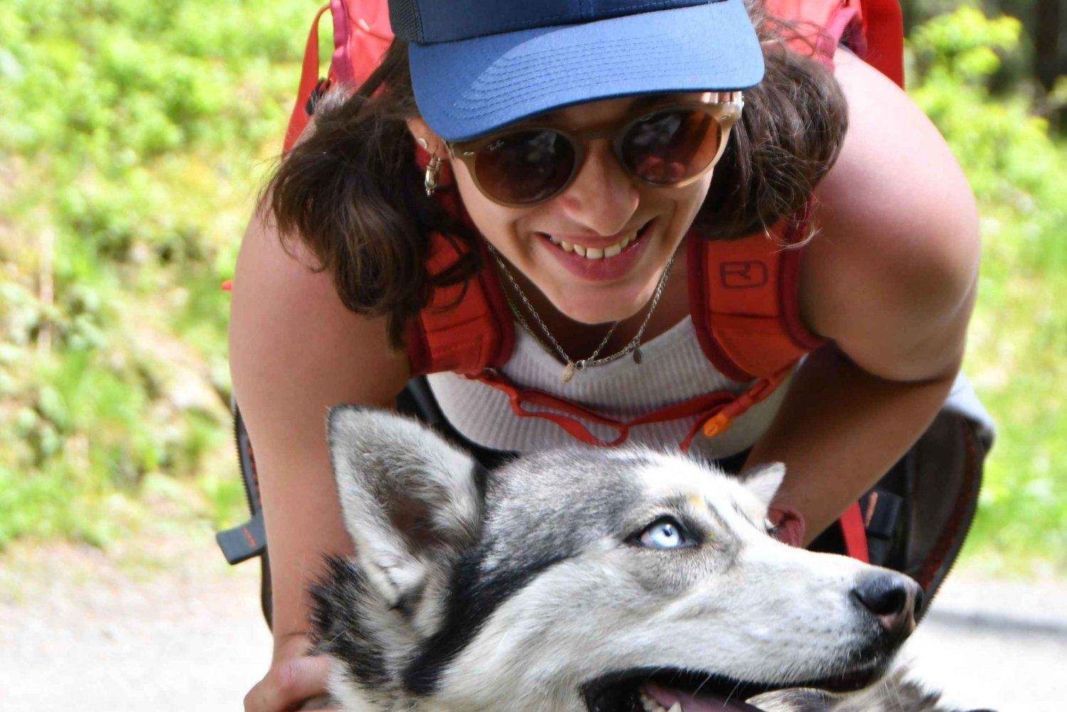 メジェーブでの犬と歩くハイキング