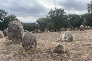 Evora : Cromlech des Almendres et Grand Dolmen de Zambujeiro