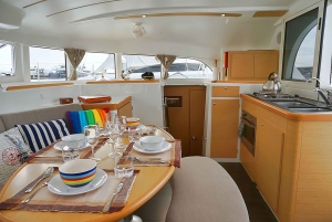 Fajardo: Dagskryssning med katamaran till Palomino Island med lunch