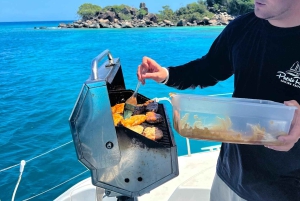 Fajardo: Dagskryssning med katamaran till Palomino Island med lunch