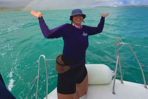 Fajardo: Dagskryssning med katamaran till Palomino Island med lunch