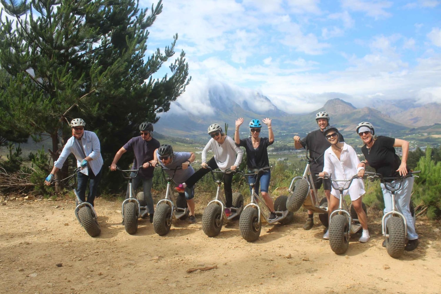 Franschhoek: Descida de scooter