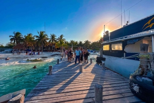 From Cancun: Enjoy a catamaran tour of Islas Mujeres with buffet lunch