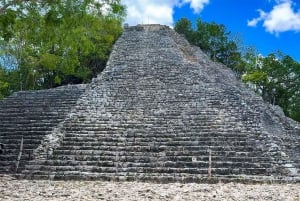 Vanuit Cancún: tour naar Tulum en Cobá met een bezoek aan een cenote en een lunchbuffet