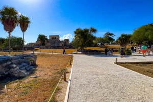 Vanuit Cancún: tour naar Tulum en Cobá met een bezoek aan een cenote en een lunchbuffet